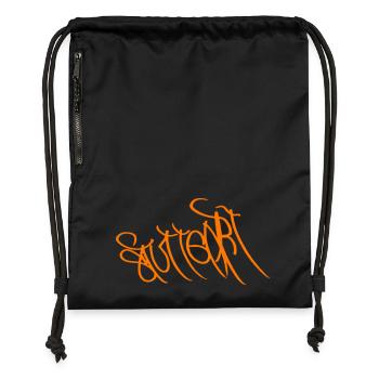 Stuttgart Street Art Souvenir - Gymsac made from recycled material - black - Front