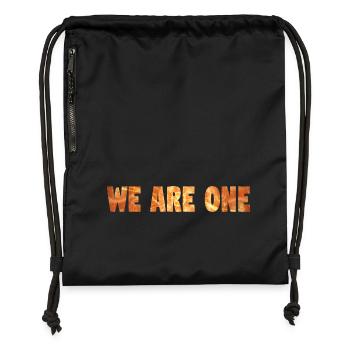 NOUS SOMMES UN - Sac à cordon en polyester recyclé - noir - Devant