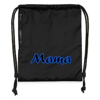 SCHÖNEN MUTTERTAG. MAMA. MUTTERTAG - Turnbeutel aus Recycling-Material - Schwarz - Vorne