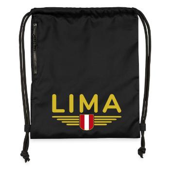 Lima Design – Experience Peru's Capital - Gymsac made from recycled material - black - Front