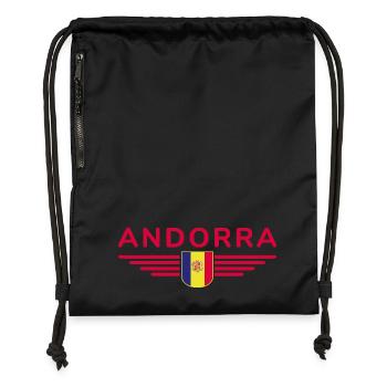 Andorra Fans T-Shirt Design - Gymsac made from recycled material - black - Front