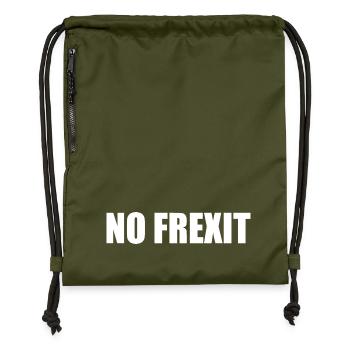 Kein Frexit - Turnbeutel aus Recycling-Material - military Green - Vorne