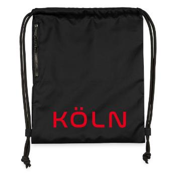 Köln T-Shirt – Domstadt Liebe - Turnbeutel aus Recycling-Material - Schwarz - Vorne