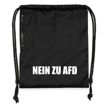 No to afd - Gymsac made from recycled material - military green - Front