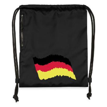 Germany Flag - Gymsac made from recycled material - black - Front