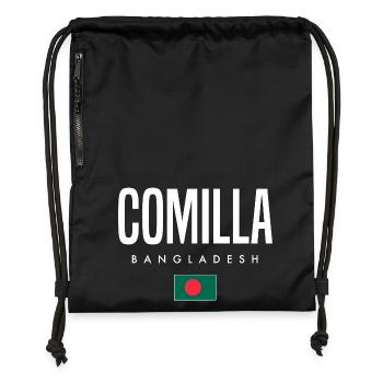 Comilla Bangladesh - Gymsac made from recycled material - military green - Front