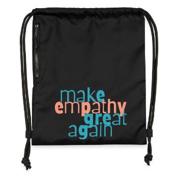 Rendre l’empathie à nouveau grande - Sac à cordon en polyester recyclé - noir - Devant