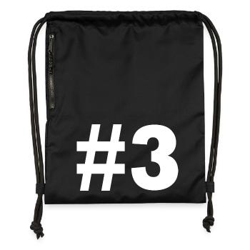 #3 - Gymsac made from recycled material - military green - Front