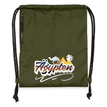 Ägypten - Turnbeutel aus Recycling-Material - military Green - Vorne