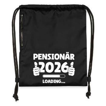 Pensioner 2026 Pouce vers le haut Design - Sac à cordon en polyester recyclé - military green - Devant