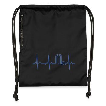 ECG Zodiac - Scorpio - Gymsac made from recycled material - black - Front