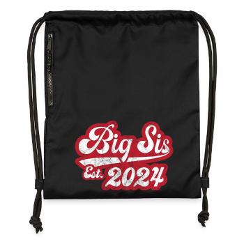 Grande Sœur Est 2024 - Sac à cordon en polyester recyclé - noir - Devant