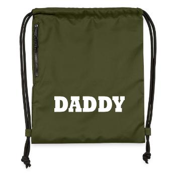 Daddy - Gymsac made from recycled material - military green - Front