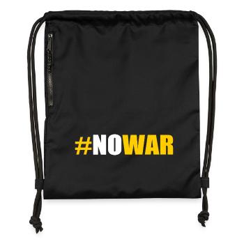 No war - Gymsac made from recycled material - black - Front
