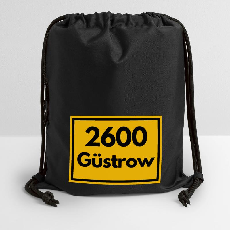 OLD POSTCODE ZIP CODE 2600 GÜSTROW RENAISSANCE Gymsac made from recycled material