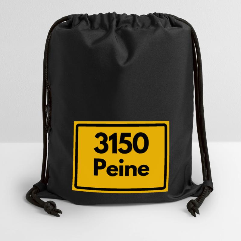 OLD POSTCODE ZIP CODE RETRO 3150 PEINE EULENSTADT Gymsac made from recycled material
