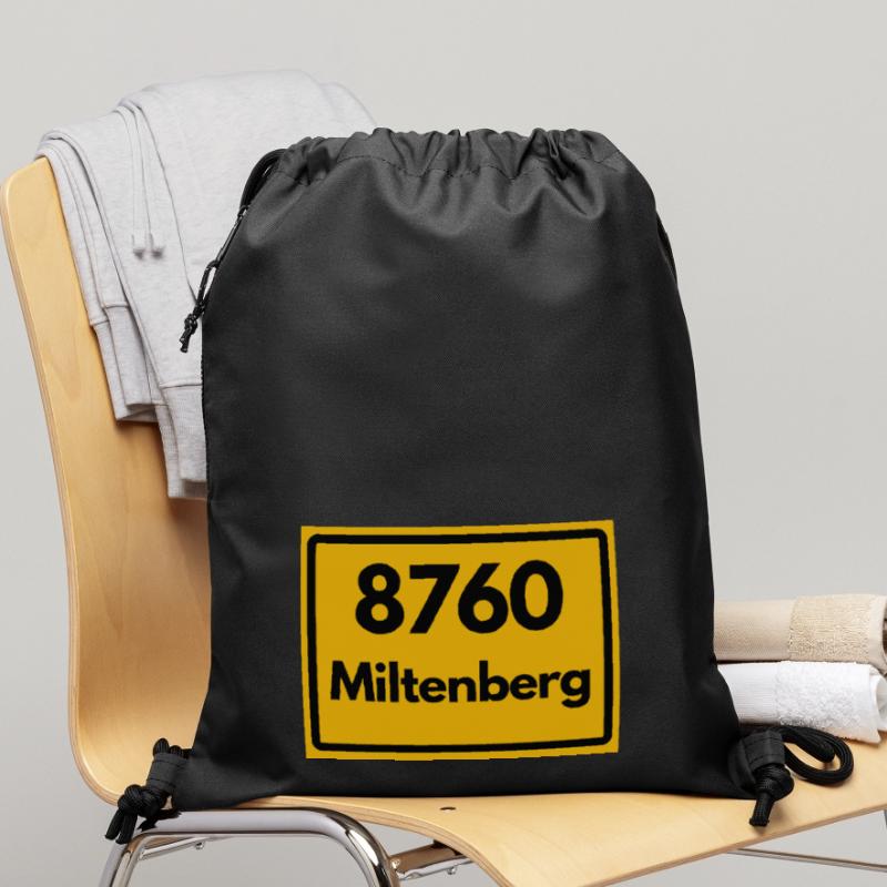 OLD POSTCODE ZIP CODE RETRO 8760 MILTENBERG HEIMAT Gymsac made from recycled material