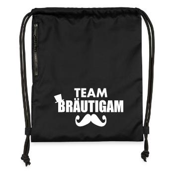 Team bräutigam - Turnbeutel aus Recycling-Material - military Green - Vorne