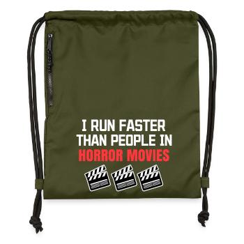 Movies Streaming Statement Theatre Movies Cinema - Gymsac made from recycled material - military green - Front