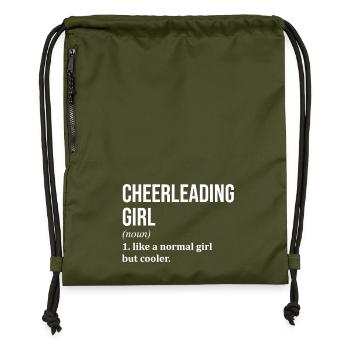 Cheerleader - Turnbeutel aus Recycling-Material - military Green - Vorne