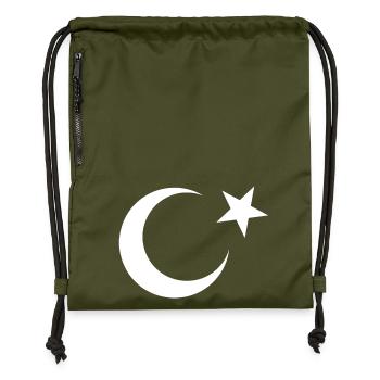 Montrez vos racines : la Turquie turque sur les tenues - Sac à cordon en polyester recyclé - military green - Devant