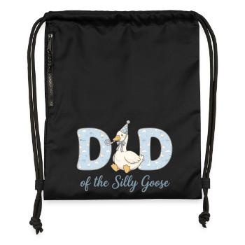 Dadd of the Silly Goose - Gymsac made from recycled material - black - Front