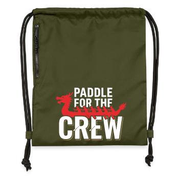Dragon Boat Club Paddler Team Drachenboot Geschenk - Turnbeutel aus Recycling-Material - military Green - Vorne