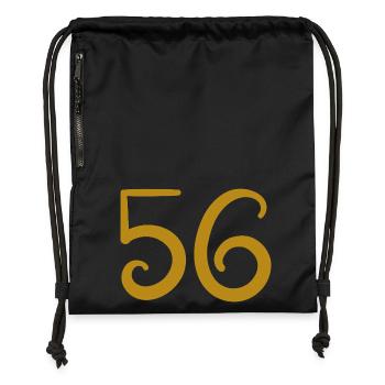 56 - Turnbeutel aus Recycling-Material - Schwarz - Vorne