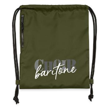 Choir - Baritone singer - Turnbeutel aus Recycling-Material - military Green - Vorne