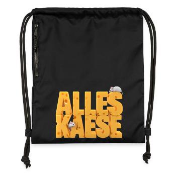 All cheese - Gymsac made from recycled material - black - Front