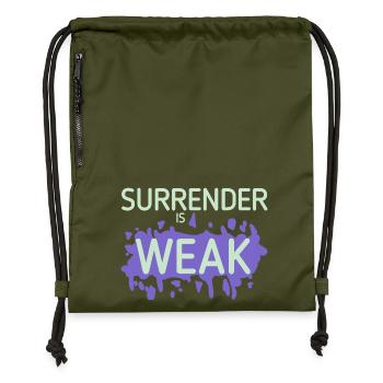 Devotion is weak splash - Gymsac made from recycled material - military green - Front