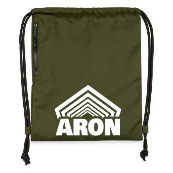 Vorname Aron - Turnbeutel aus Recycling-Material - military Green - Vorne