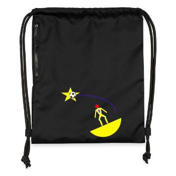 stellar shooting - Gymsac made from recycled material - black - Front