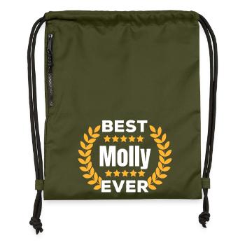 Beste Molly aller Zeiten Legende Name Geschenk - Turnbeutel aus Recycling-Material - military Green - Vorne