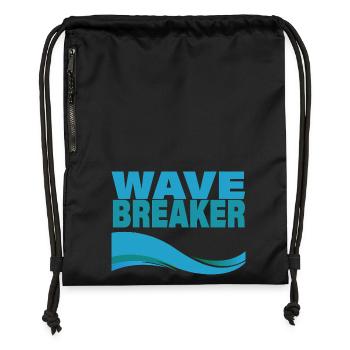 WAVE BREAKER - Turnbeutel aus Recycling-Material - Schwarz - Vorne