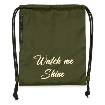 Regardez-moi briller - Sac à cordon en polyester recyclé - military green - Devant