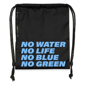 WATER - Gymsac made from recycled material - black - Front