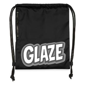 Glaze!  - Gymsac made from recycled material - black - Front