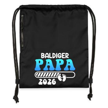 SOON DAD 2026 Fatherhood Funny - Gymsac made from recycled material - military green - Front