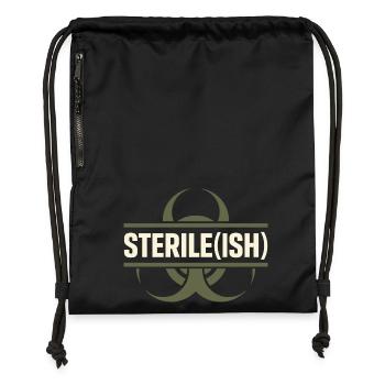 microbiologie - Sac à cordon en polyester recyclé - noir - Devant