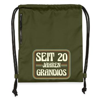 20 ans Anniversaire 20 - Sac à cordon en polyester recyclé - military green - Devant