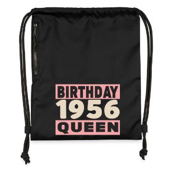 Biker 70 Jahre alt 1956 Jubiläum - Turnbeutel aus Recycling-Material - Schwarz - Vorne
