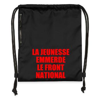 Fuck the National Front - Gymsac made from recycled material - black - Front