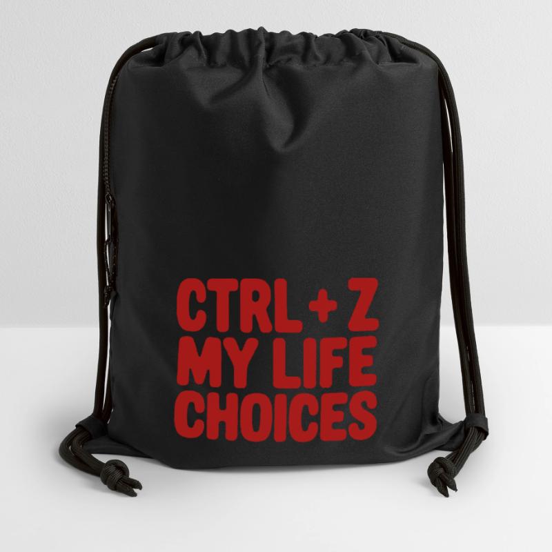 Ctrl+Z My Life Choices - Funny Programmer / Coder Gymsac made from recycled material