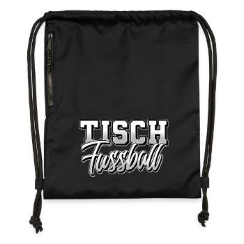 Tischkicker Tischfussball - Turnbeutel aus Recycling-Material - military Green - Vorne