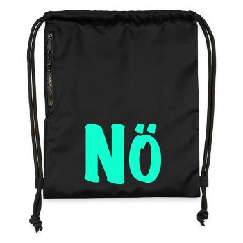 Lower Austria - no desire - anti - against - Gymsac made from recycled material - black - Front