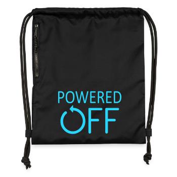 POWERED OFF Switched off and in sleep mode - Gymsac made from recycled material - black - Front