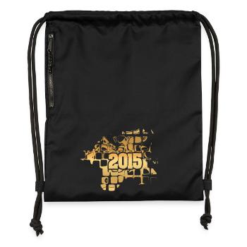 2015 - Gymsac made from recycled material - black - Front