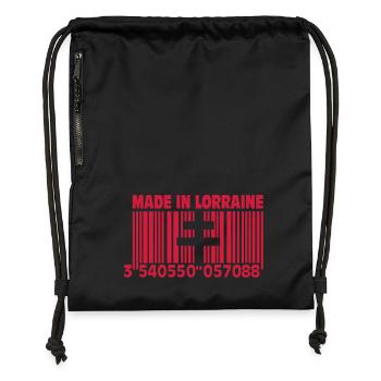 Made in Lorraine II - Gymsac made from recycled material - black - Front