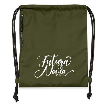 Futura Novia Girlfriend Engagement Wedding Gift - Gymsac made from recycled material - military green - Front